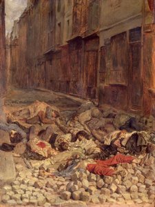 Rue de la Mortellerieのバリケード、1848年6月（南北戦争の記憶）1849年（キャンバスに油彩） 作： Jean Louis Ernest Meissonier
