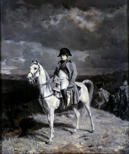 ナポレオン1世（1769-1821）の騎馬像。アーネスト・ミーソニエ（1815-1891）によるデッサン 作： Jean Louis Ernest Meissonier