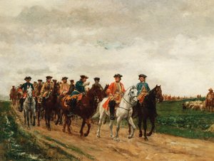 サクセ元帥とその部隊、1866年 作： Jean Louis Ernest Meissonier