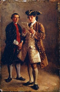 手紙を読む、1852 作： Jean Louis Ernest Meissonier