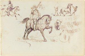 ムルシアの伝令とその他の研究 (直訳) 作： Jean Louis Ernest Meissonier