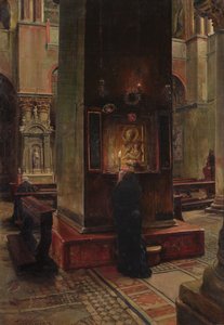 1882年ヴェネツィア、サンマルコのマドンナデルバシオ 作： Jean Louis Ernest Meissonier