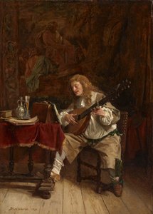 ミュージシャン、1859 作： Jean Louis Ernest Meissonier