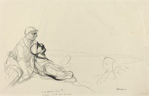 - 農夫 - いいえ、彼はボッシュです., c. 19141919. 作： Jean Louis Forain
