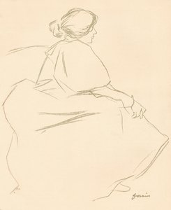 クレヨンの研究、c1872-1898、1898 作： Jean Louis Forain