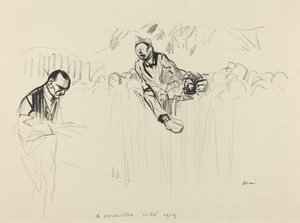 ヴェルサイユで 1919 年 7 月、おそらく 1919 年。 作： Jean Louis Forain