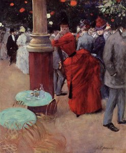 パブリック・ガーデンにて」1884年頃（油彩・キャンバス 作： Jean Louis Forain