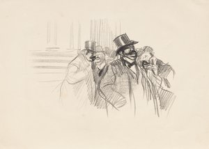 証券取引所で 作： Jean Louis Forain