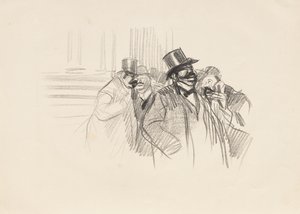 証券取引所でc。 1900。 作： Jean Louis Forain