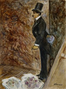 舞台裏;舞台裏、1878 作： Jean Louis Forain