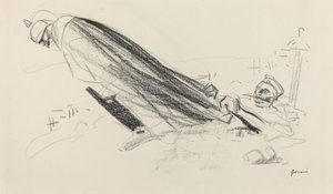 1時間目のもの。陛下！私たちは新鮮な戦争の中でどこにいるのでしょうか...。..., c. 19141919. 作： Jean Louis Forain