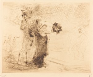 服を脱がされたキリスト 作： Jean Louis Forain