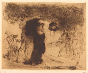 服を脱がされたキリスト 作： Jean Louis Forain