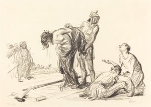 服を脱がされたキリスト 作： Jean Louis Forain