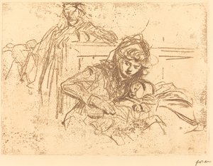 聴聞会での証拠（最初のプレート） 作： Jean Louis Forain