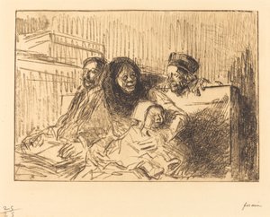 聴聞会での証拠（二枚目） 作： Jean Louis Forain