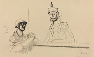 ゲルマニアに向かうフランス兵 作： Jean Louis Forain