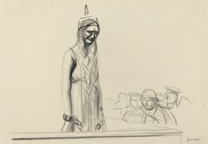 裁判官の前のゲルマニア、c。 19141919. 作： Jean Louis Forain