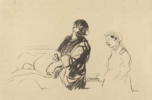 病院のシーン、c。 19141919.
