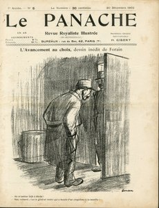ジャン＝ルイ・フォラン（1852-1931）による王室向けイラスト誌「ル・パナッシュ」の表紙のイラスト 作： Jean Louis Forain