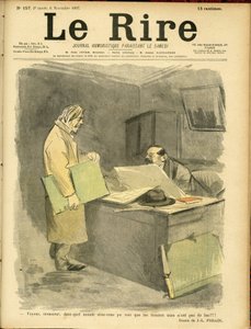 ジャン＝ルイ・フォラン（1852-1931）による「Le Rire」表紙のイラスト 作： Jean Louis Forain