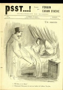 ジャン・ルイ・フォラン（1852-1931）が描いた「Psst...」のイラスト。