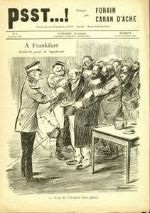 ジャン・ルイ・フォラン（1852-1931）が描いた「Psst...」のイラスト。 作： Jean Louis Forain
