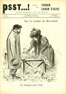 ジャン・ルイ・フォラン（1852-1931）が描いた「Psst...」のイラスト。 作： Jean Louis Forain