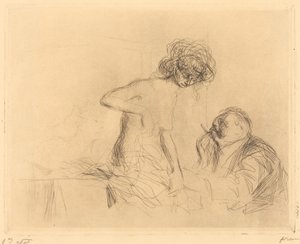個室で（一皿目） 作： Jean Louis Forain