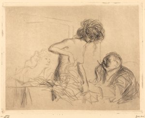 個室で（一皿目） 作： Jean Louis Forain