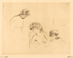 個室で（三皿目） 作： Jean Louis Forain