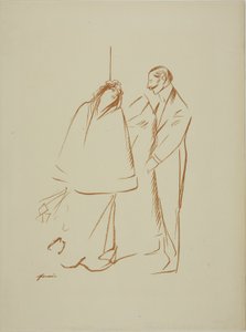クロークで 作： Jean Louis Forain
