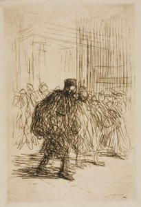 コートハウスの廊下にて 作： Jean Louis Forain