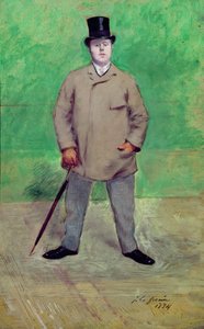 ジャック=エミール・ブランシュ（1861-1942）1884（カードに油彩）