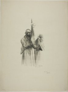 旗にキス 作： Jean Louis Forain