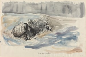 水中戦。 中立の学校 作： Jean Louis Forain