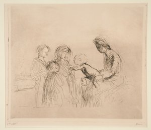マドンナと子供たち 作： Jean Louis Forain