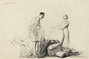 191419年頃の復員者たち。 作： Jean Louis Forain