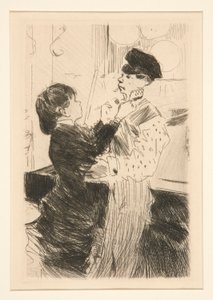 ネクタイを結ぶ 作： Jean Louis Forain