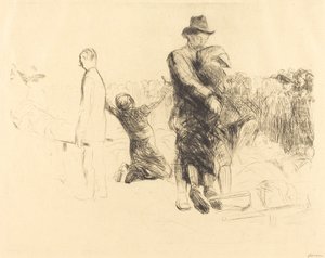ルルド、麻痺者の輸送 作： Jean Louis Forain