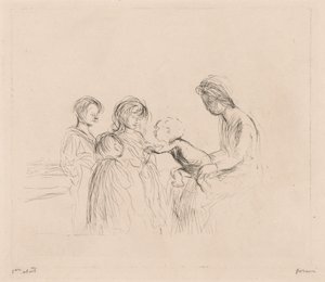 マドンナと子供たち。 作： Jean Louis Forain