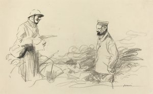 ドイツ兵を認めたポワルー（1918年頃 作： Jean Louis Forain