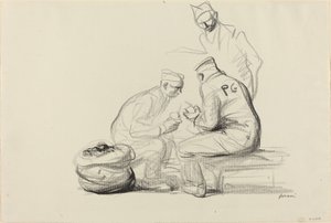 ポイユとドイツの囚人たち、191419年頃。 作： Jean Louis Forain