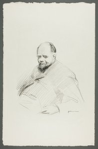 座っているヴォラールの肖像 作： Jean Louis Forain