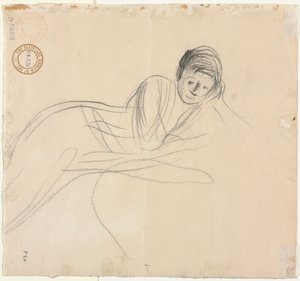 リクライニングウーマンヴァーソ、1915年。