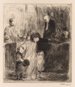 公聴会からの退出 作： Jean Louis Forain