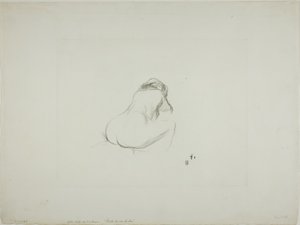 後ろからのヌード女性の習作 作： Jean Louis Forain