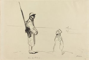 1914年から1919年の間、ライン川で。