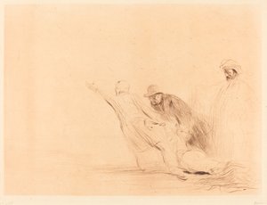 姦淫の女（三枚目） 作： Jean Louis Forain