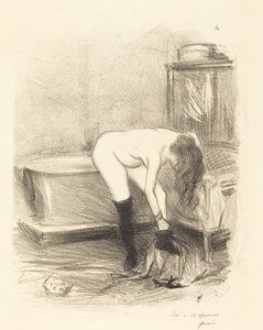 ザ・バス（縦皿） 作： Jean Louis Forain